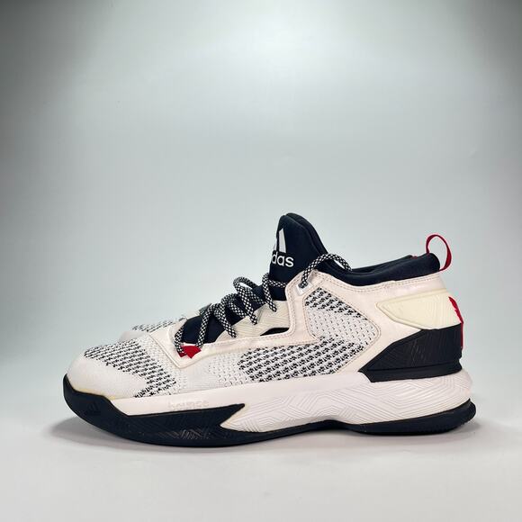 Adidas D Lillard 2 White Black Athletic Sneakers Basketball Shoes Men\'s Size 12 main image 5